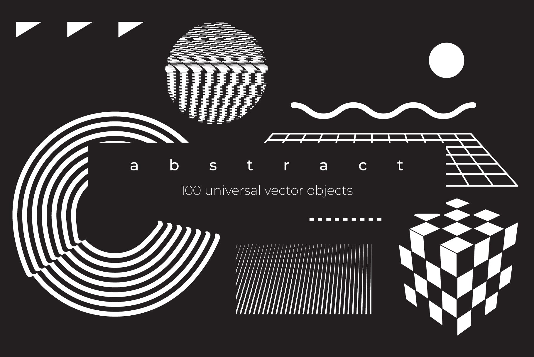 Abstract - 100 Universal Vector Objects