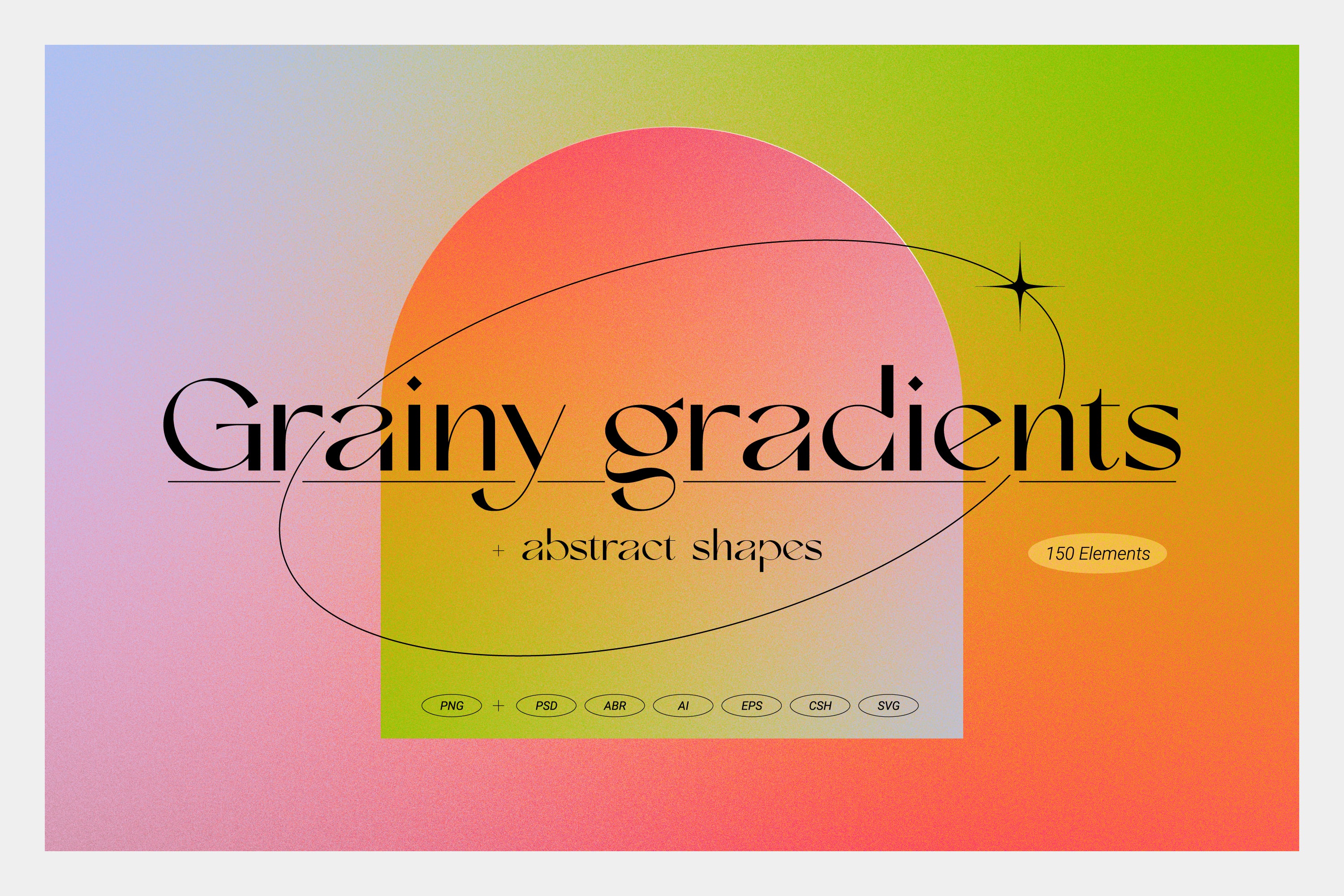 Grainy Gradients - Abstract Backgrounds and Shapes Collection