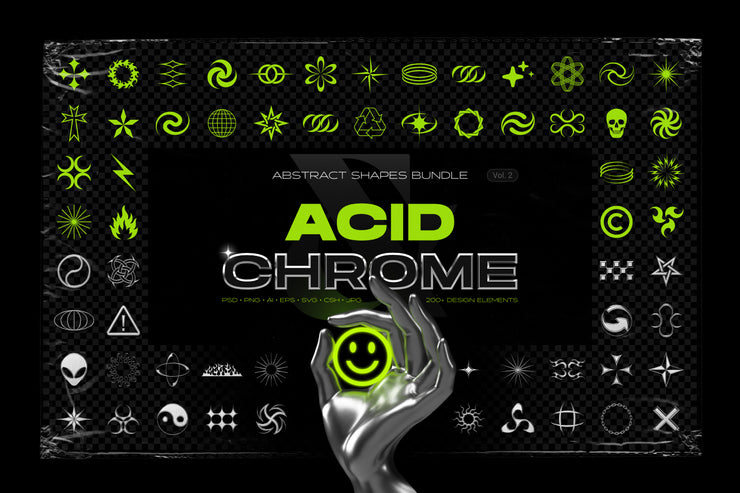 Acid and Chrome - Abstract Shapes Bundle