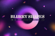 Blurry Gradient Shapes Collection