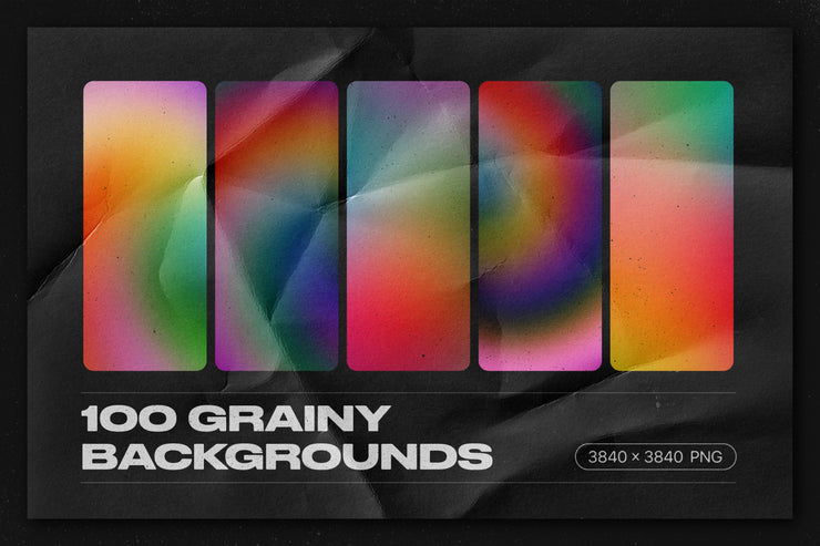 Grainy Backgrounds - 100 Retro Gradients Pack