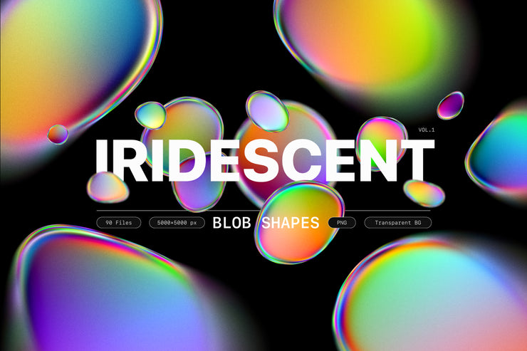 Iridescent Blob Shapes Collection