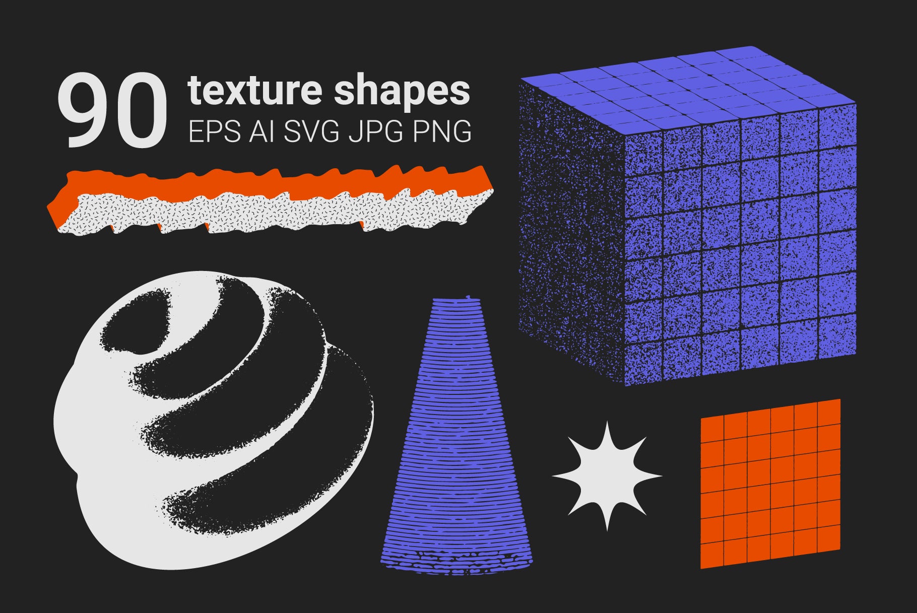 90 Vector Texture Shapes