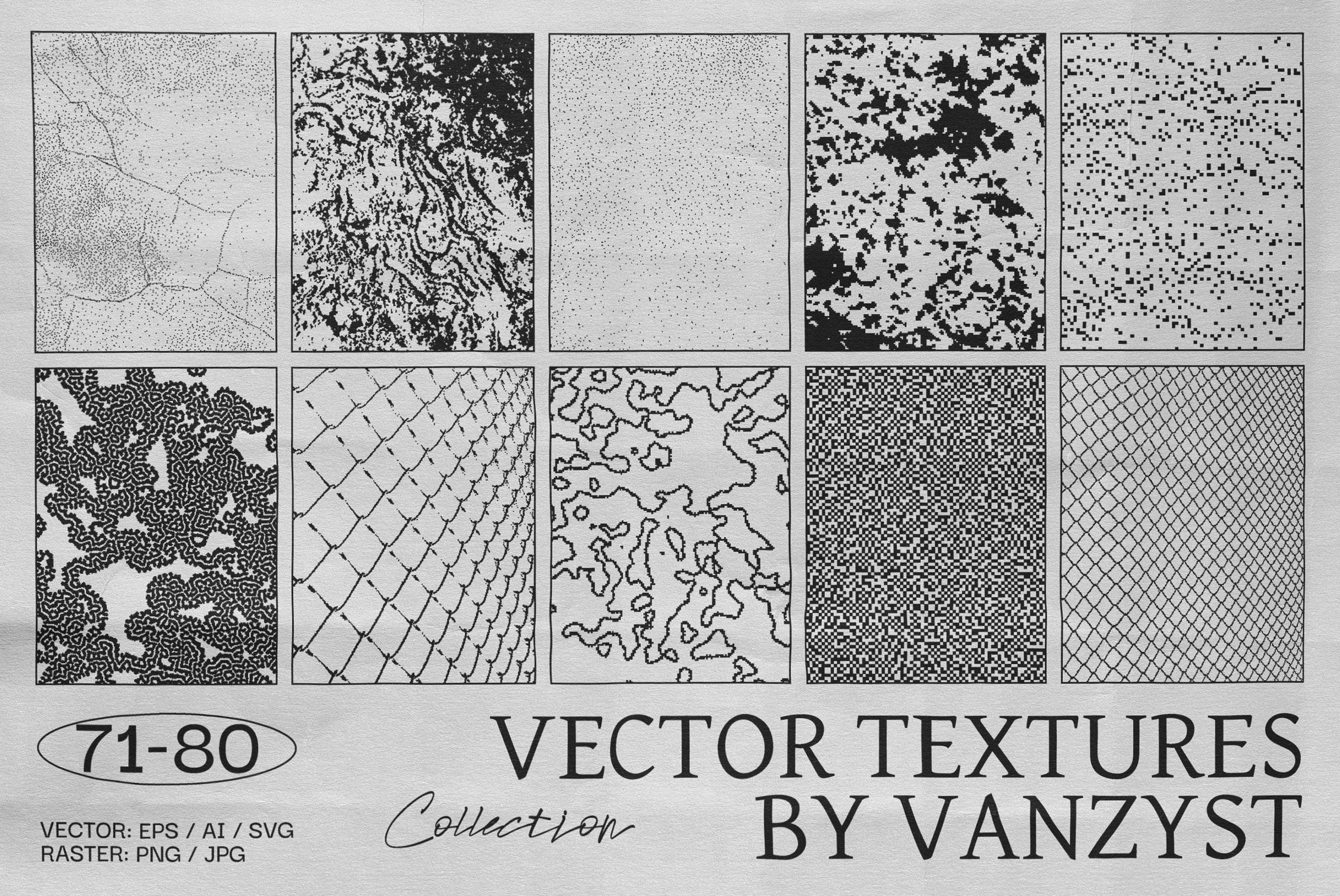 100 Bitmap Vector Textures