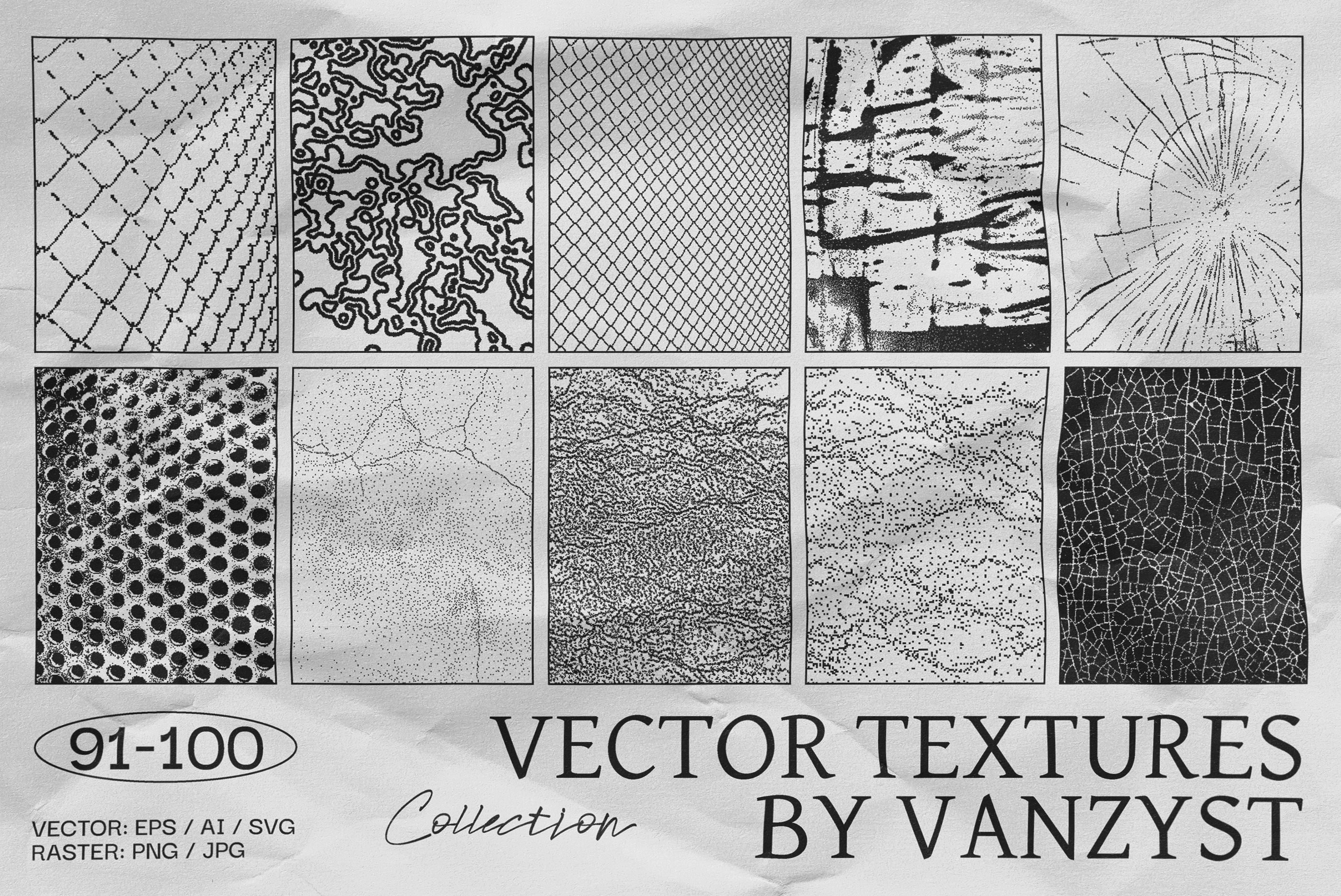 100 Bitmap Vector Textures