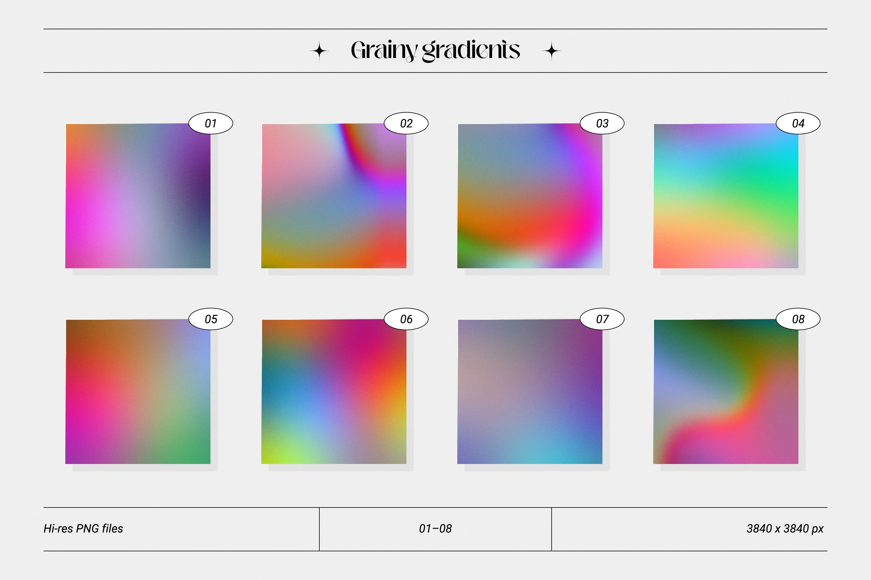 Grainy Gradients - Abstract Backgrounds and Shapes Collection