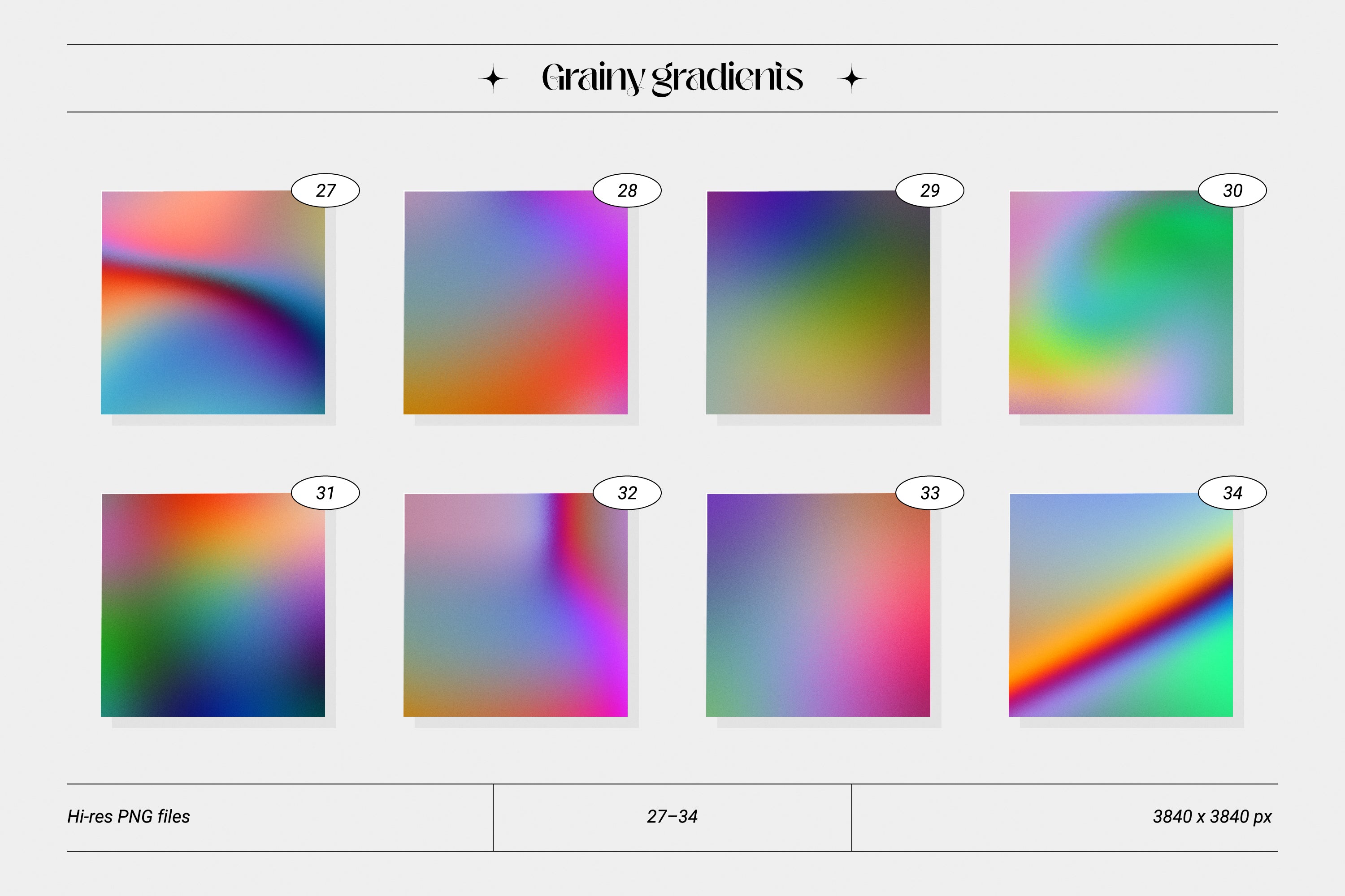 Grainy Gradients - Abstract Backgrounds and Shapes Collection