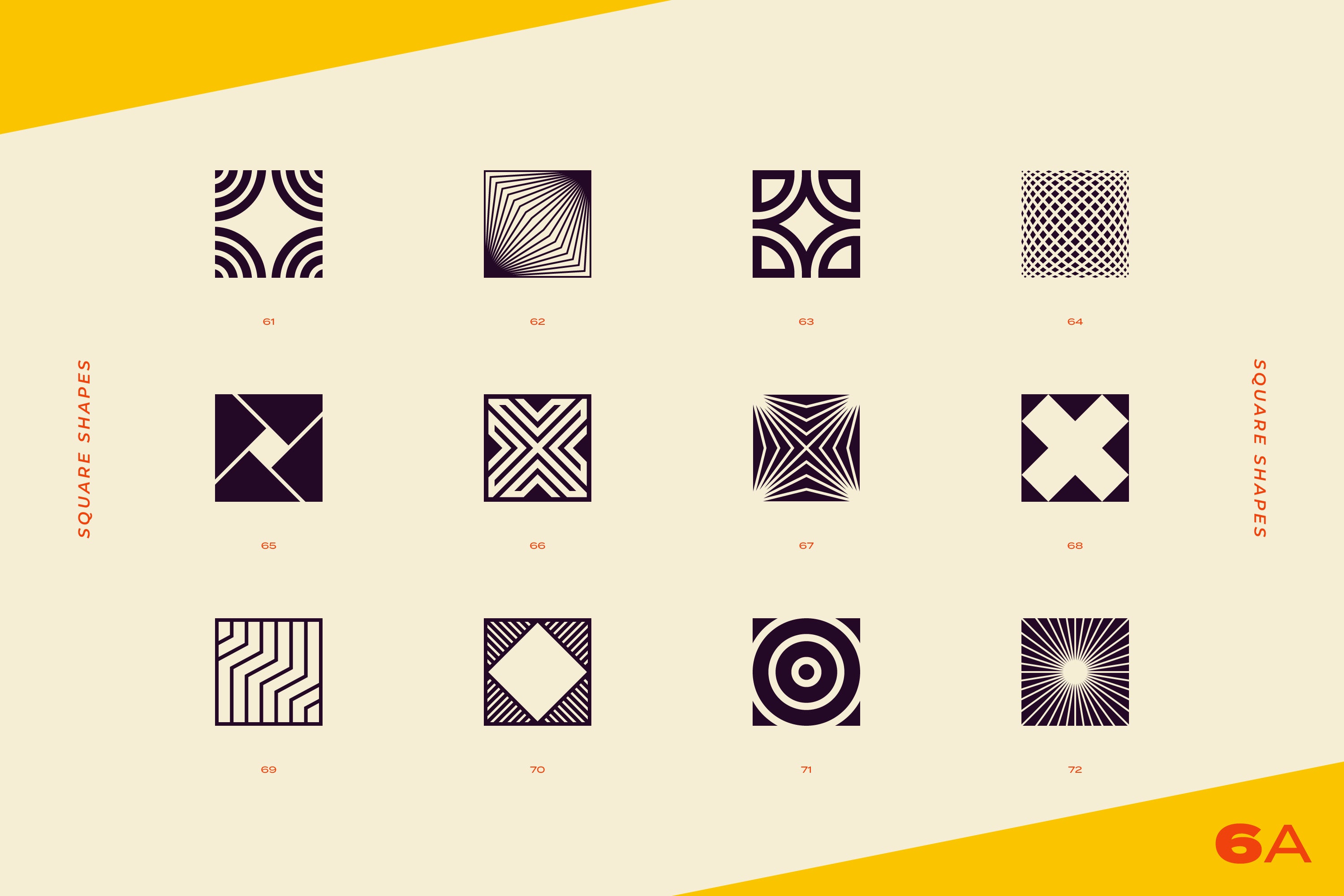 96 Abstract Logo Marks and Geometric Shapes Collection