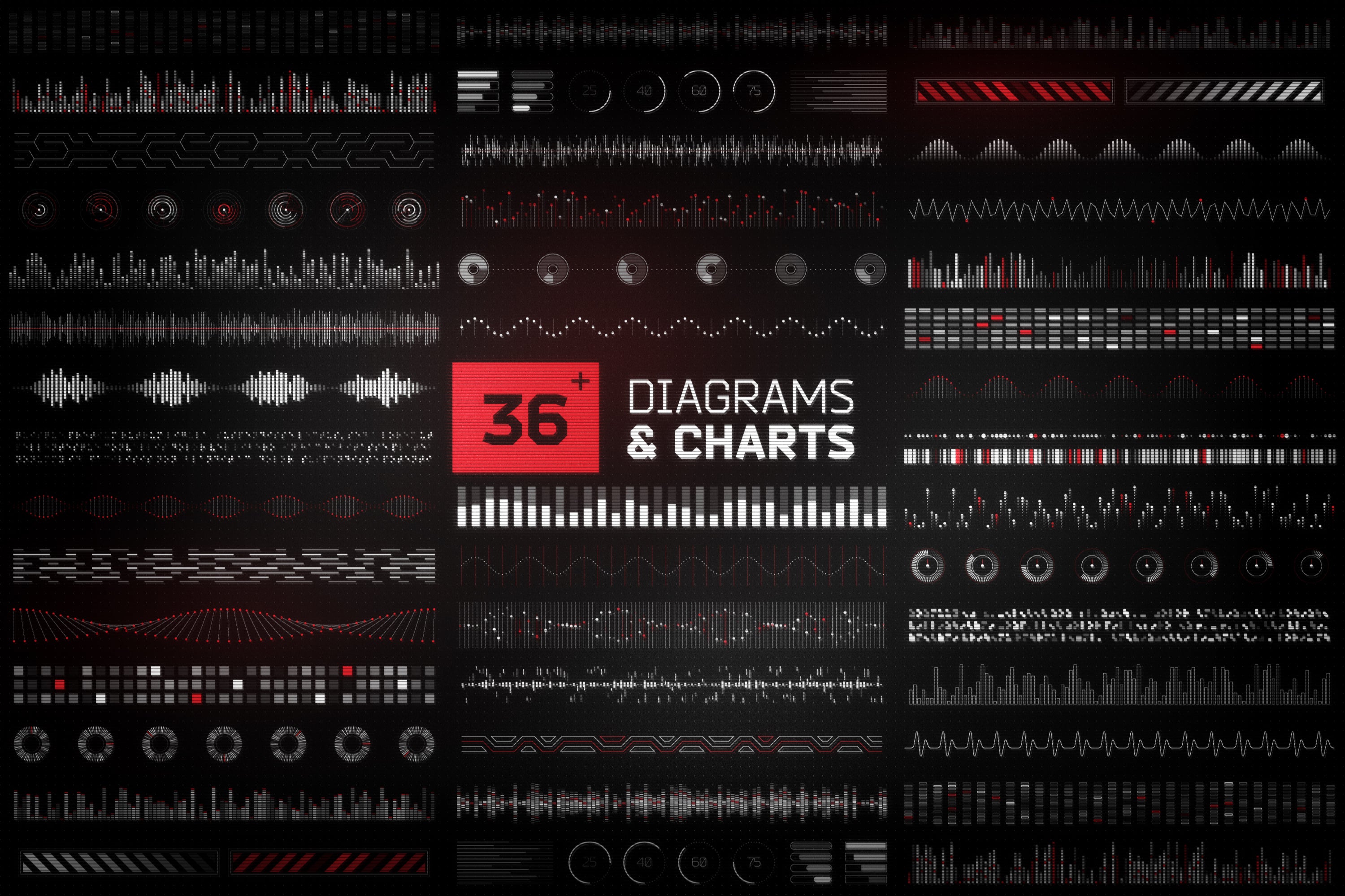 Futuristic UI Kit - 200 Design Elements